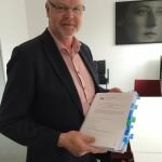 Thomas with Grant Agreement